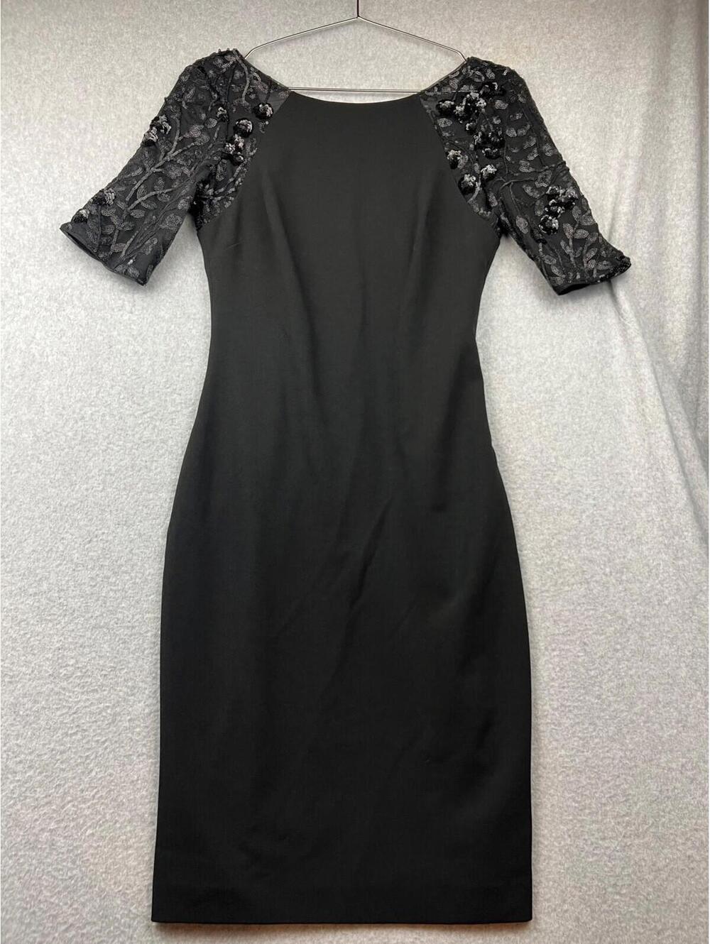 Calvin Klein Women's Sequin Sheath Dress Size 4 Wedding Formal Sophisticated NWT